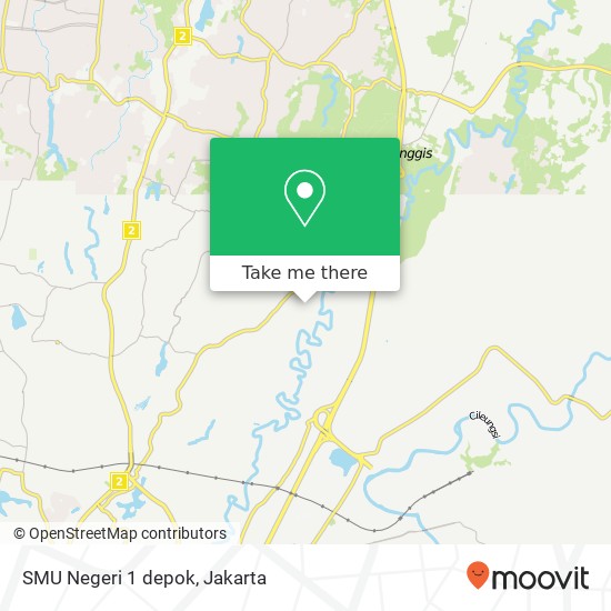 SMU Negeri 1 depok map