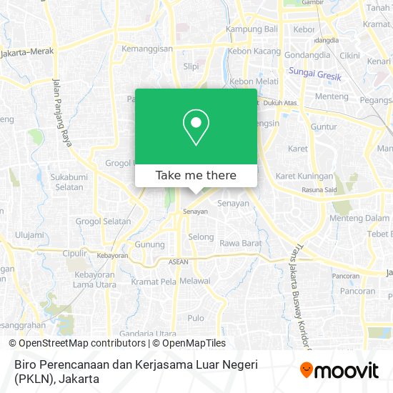 Biro Perencanaan dan Kerjasama Luar Negeri (PKLN) map