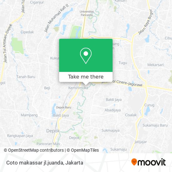 Coto makassar jl.juanda map