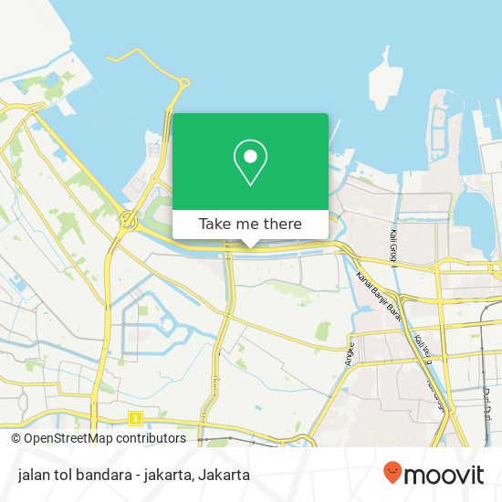 jalan tol bandara - jakarta map