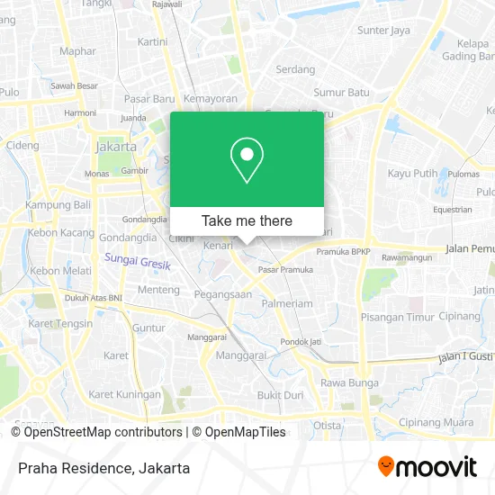 Praha Residence map