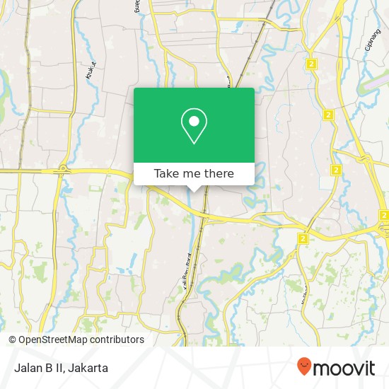 Jalan B II map