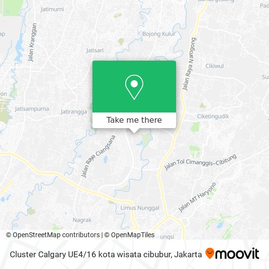 Cluster Calgary UE4 / 16 kota wisata cibubur map