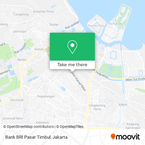 Bank BRI  Pasar Timbul map