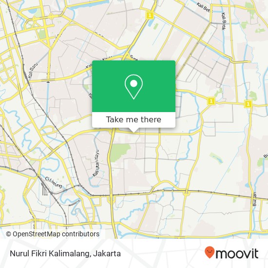 Nurul Fikri Kalimalang map