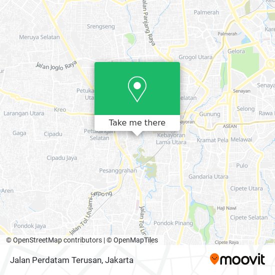 Jalan Perdatam Terusan map