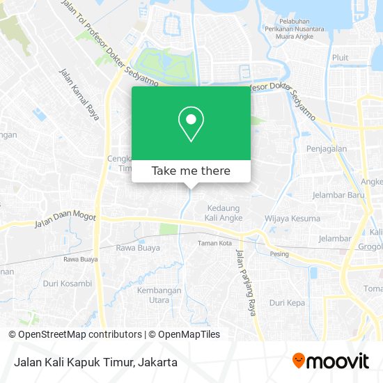 Jalan Kali Kapuk Timur map