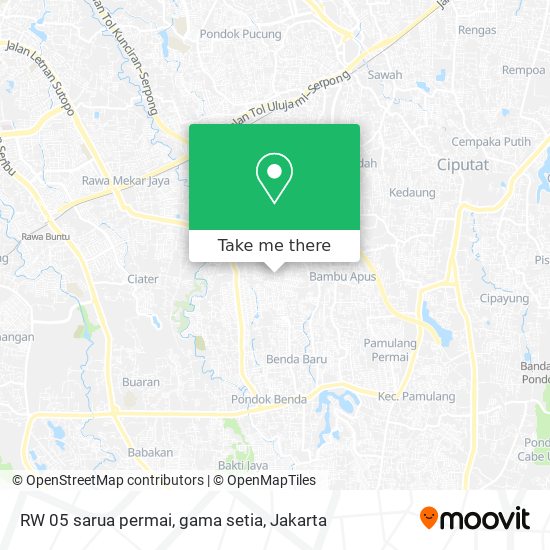 RW 05 sarua permai, gama setia map