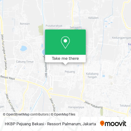 HKBP Pejuang Bekasi - Ressort Palmarum map