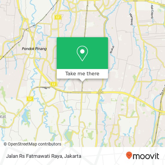 Jalan Rs Fatmawati Raya map