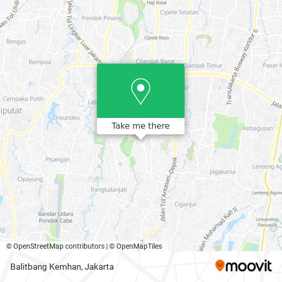 Balitbang Kemhan map