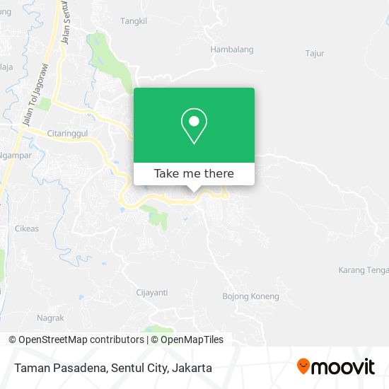 Taman Pasadena, Sentul City map