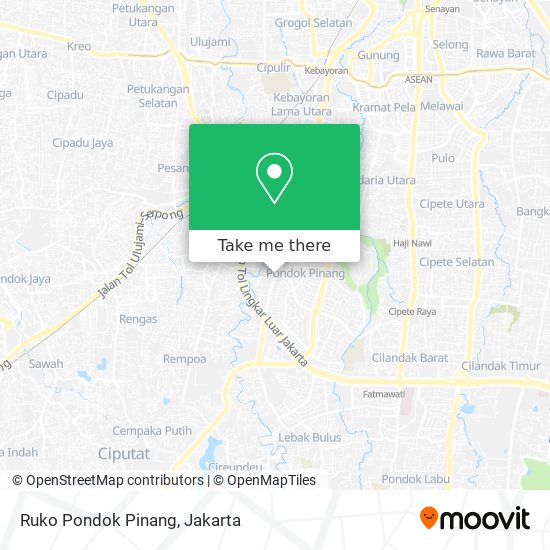 Ruko Pondok Pinang map