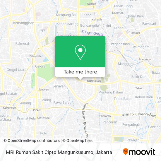 MRI Rumah Sakit Cipto Mangunkusumo map