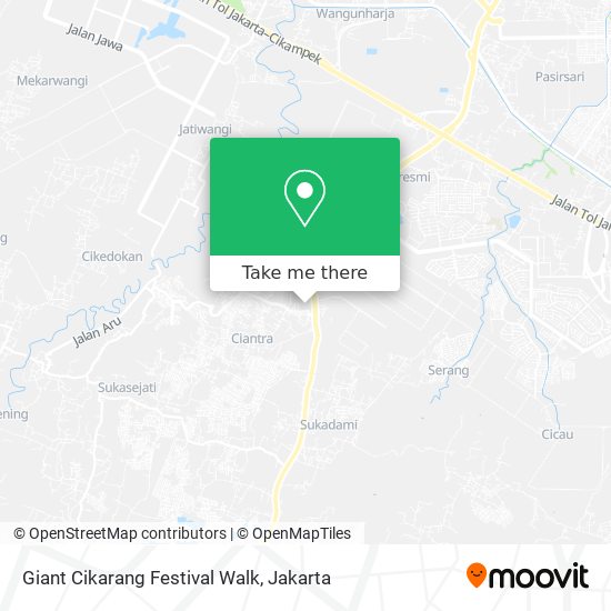 Giant Cikarang Festival Walk map