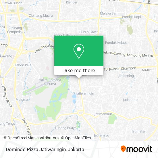 Domino's Pizza Jatiwaringin map