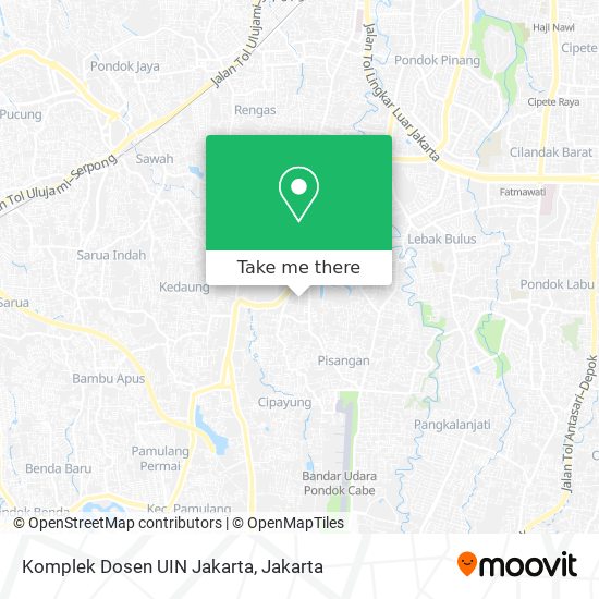 Komplek Dosen UIN Jakarta map