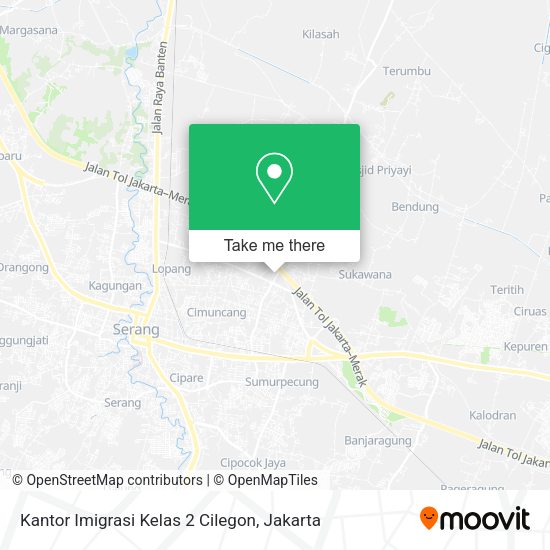 Kantor Imigrasi Kelas 2 Cilegon map