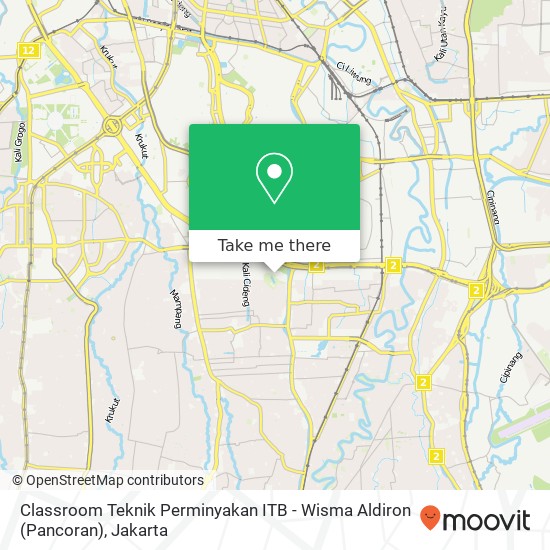 Classroom Teknik Perminyakan ITB - Wisma Aldiron (Pancoran) map