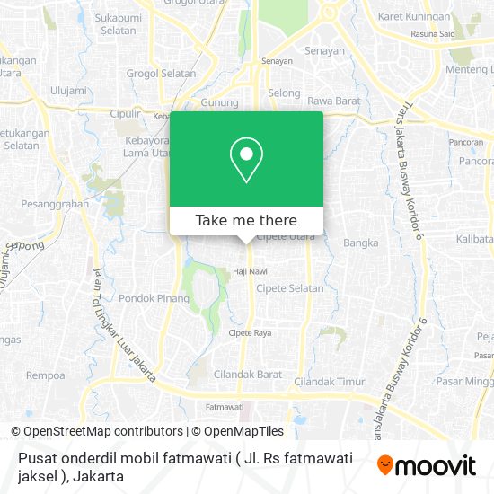 Pusat onderdil mobil fatmawati ( Jl. Rs fatmawati jaksel ) map