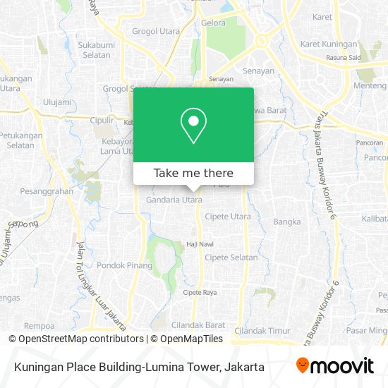 Kuningan Place Building-Lumina Tower map