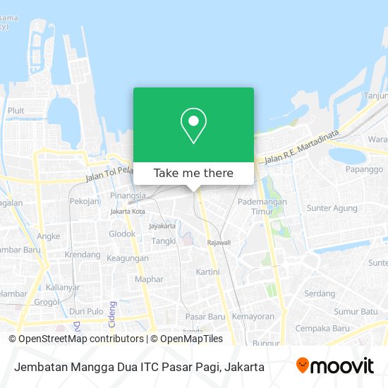 Jembatan Mangga Dua ITC Pasar Pagi map