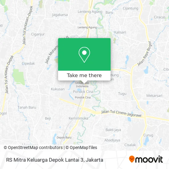 RS Mitra Keluarga Depok Lantai 3 map