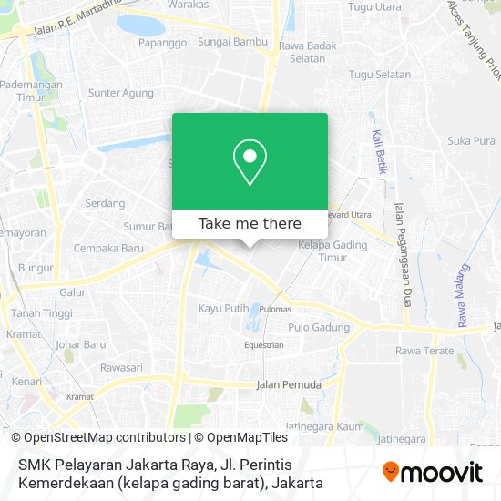 SMK Pelayaran Jakarta Raya, Jl. Perintis Kemerdekaan (kelapa gading barat) map