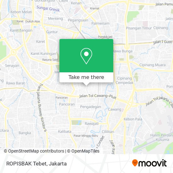 ROPISBAK Tebet map