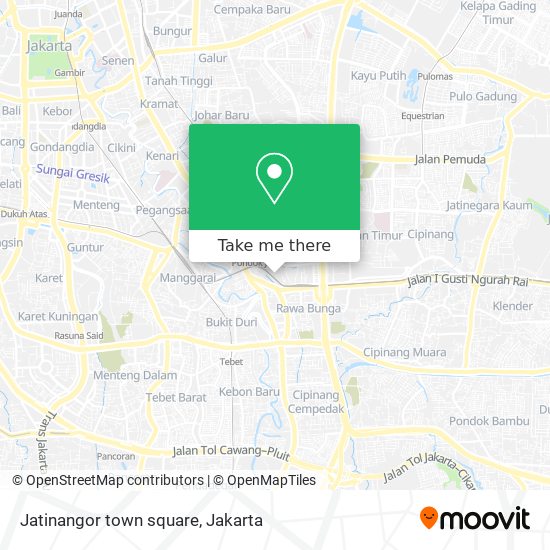 Jatinangor town square map