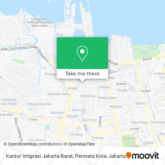 Kantor Imigrasi Jakarta Barat, Permata Kota map