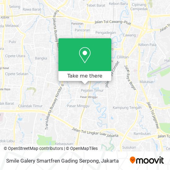 Smile Galery Smartfren Gading Serpong map