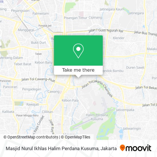 Masjid Nurul Ikhlas Halim Perdana Kusuma map