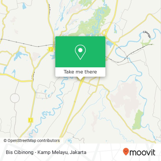 Bis Cibinong - Kamp Melayu map