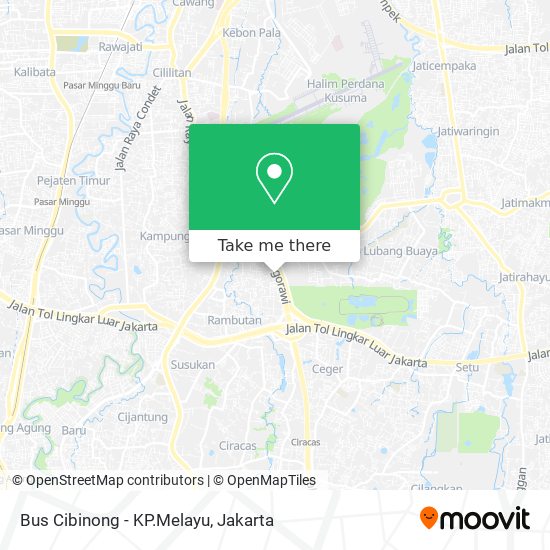 Bus Cibinong - KP.Melayu map