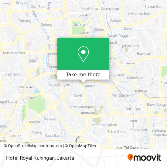 Hotel Royal Kuningan map