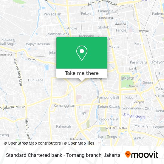 Standard Chartered bank - Tomang branch map