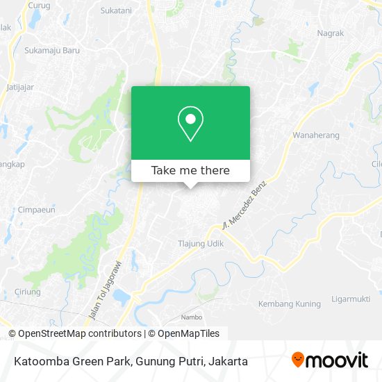 Katoomba Green Park, Gunung Putri map