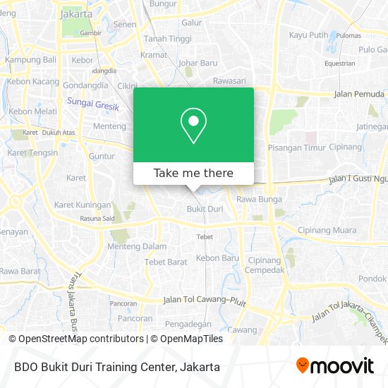 BDO Bukit Duri Training Center map