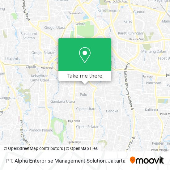 PT. Alpha Enterprise Management Solution map