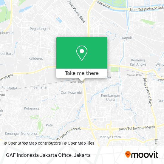 GAF Indonesia Jakarta Office map