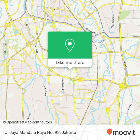 Jl Jaya Mandala Raya  No. 92 map