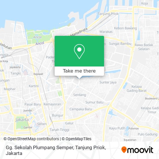 Gg. Sekolah Plumpang Semper, Tanjung Priok map