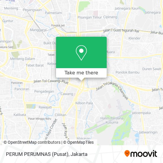 PERUM PERUMNAS (Pusat) map