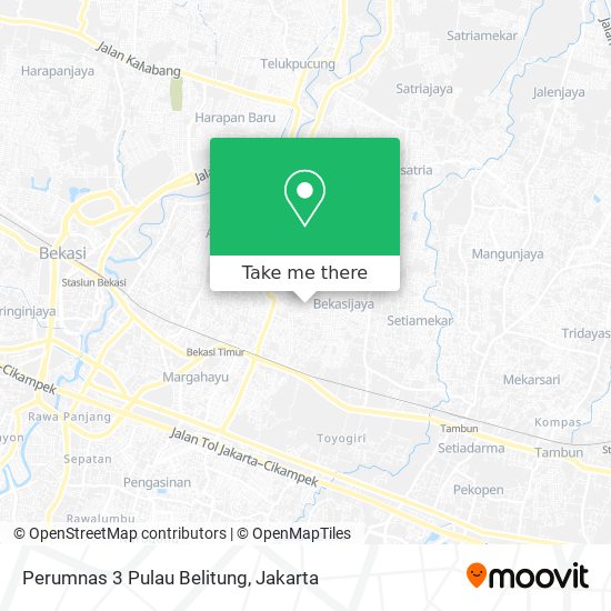 Perumnas 3 Pulau Belitung map
