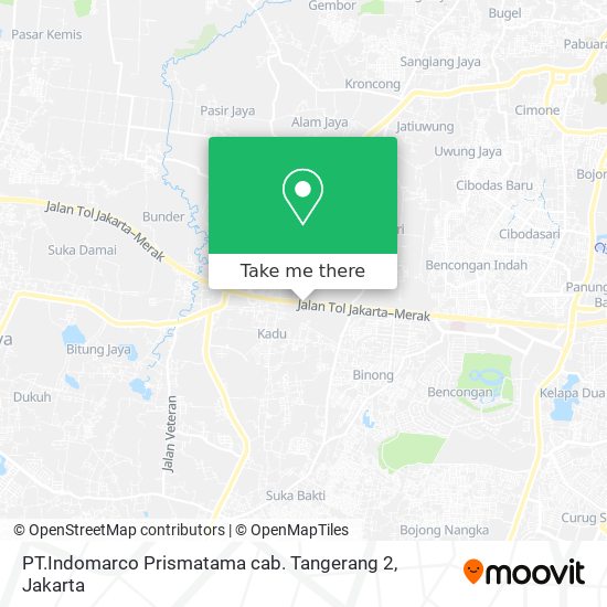 PT.Indomarco Prismatama cab. Tangerang 2 map