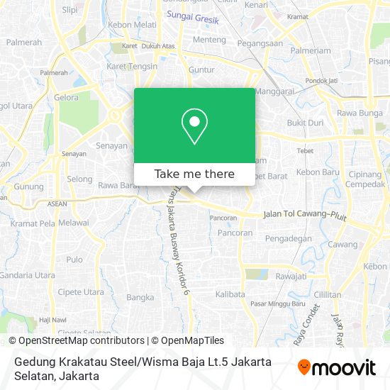 Gedung Krakatau Steel / Wisma Baja Lt.5 Jakarta Selatan map