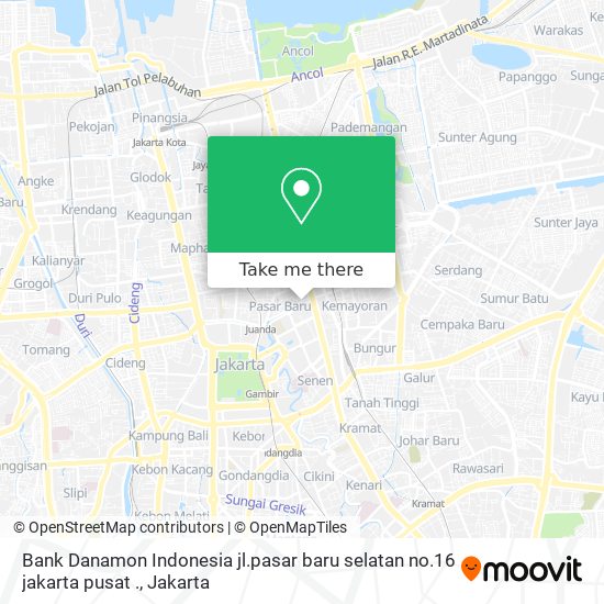 Bank Danamon Indonesia jl.pasar baru selatan no.16 jakarta pusat . map