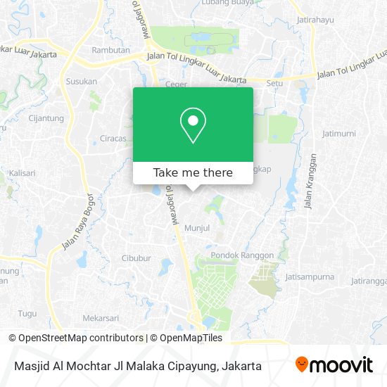 Masjid Al Mochtar Jl Malaka Cipayung map