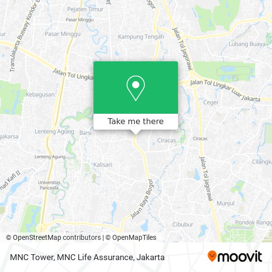 MNC Tower, MNC Life Assurance map